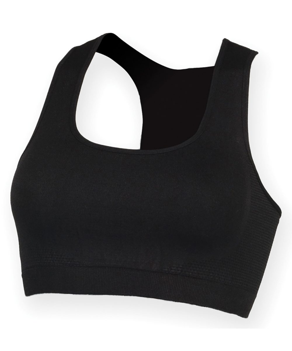 Black Women's workout cropped top