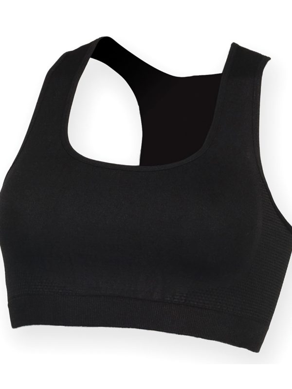 Black Women's workout cropped top