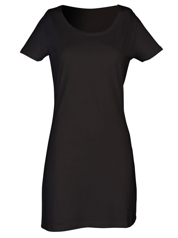 Black T-shirt dress