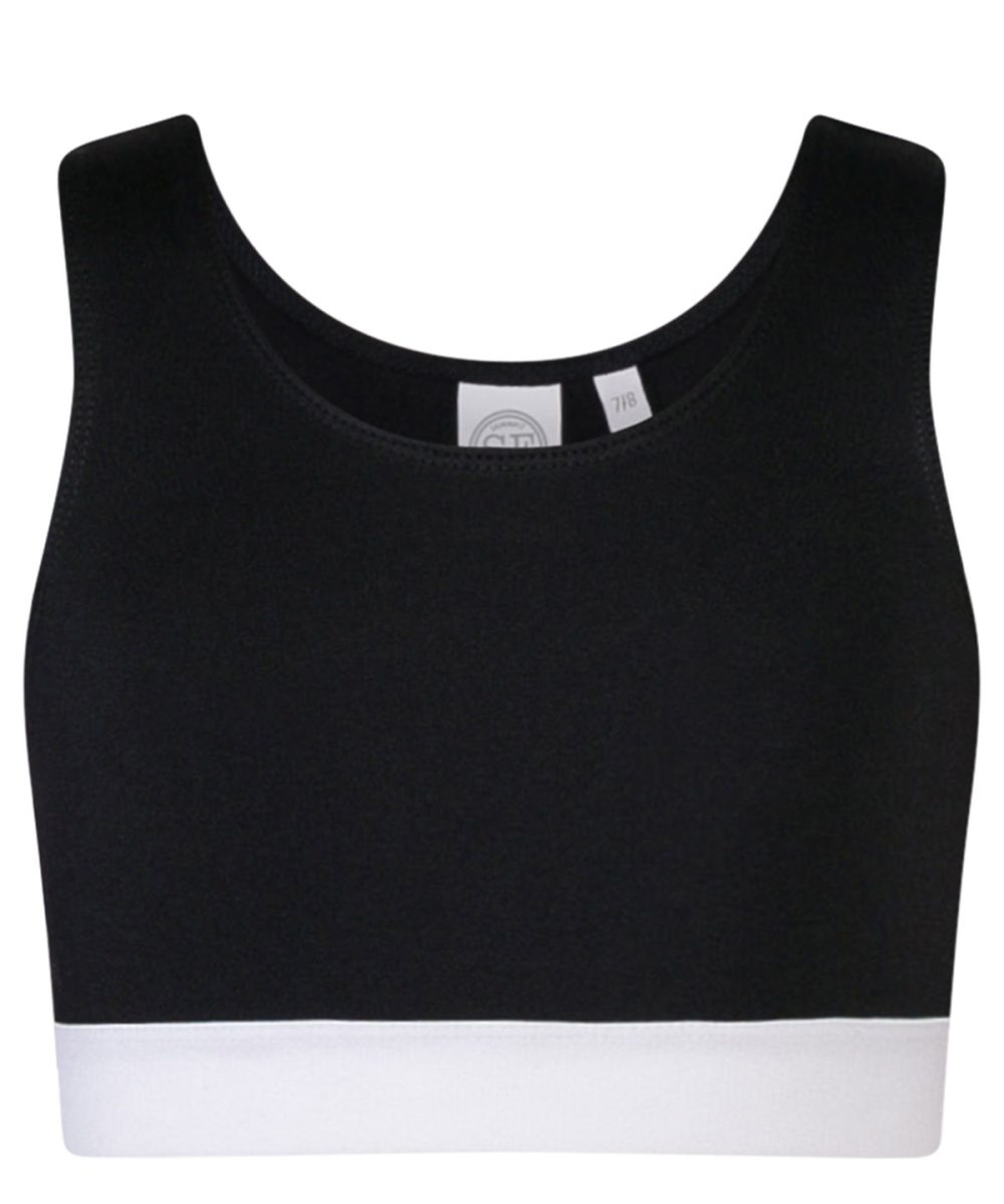 Black/White Kids fashion crop top