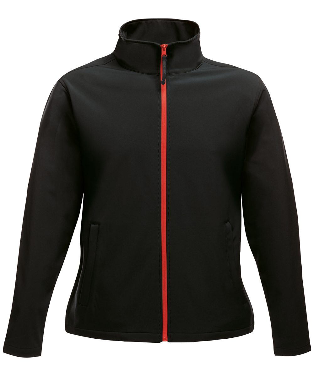 Black/Classic Red Women's Ablaze printable softshell