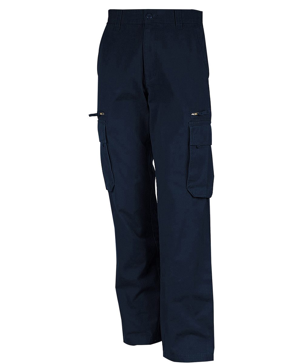 Navy Multi pocket trousers