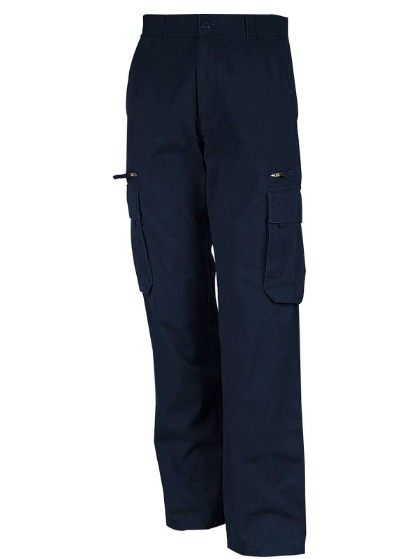 Navy Multi pocket trousers