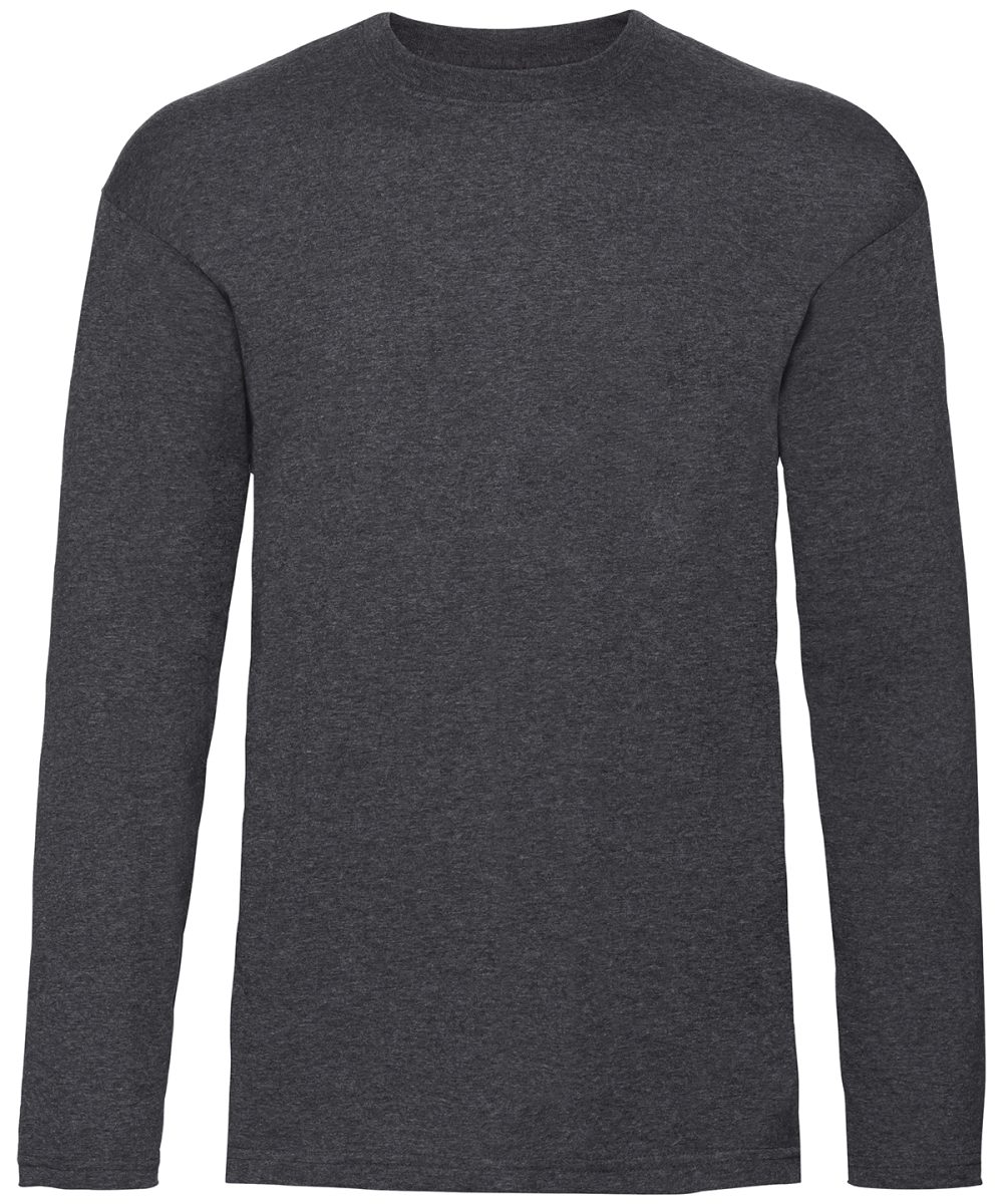 Dark Heather Grey Valueweight long sleeve T