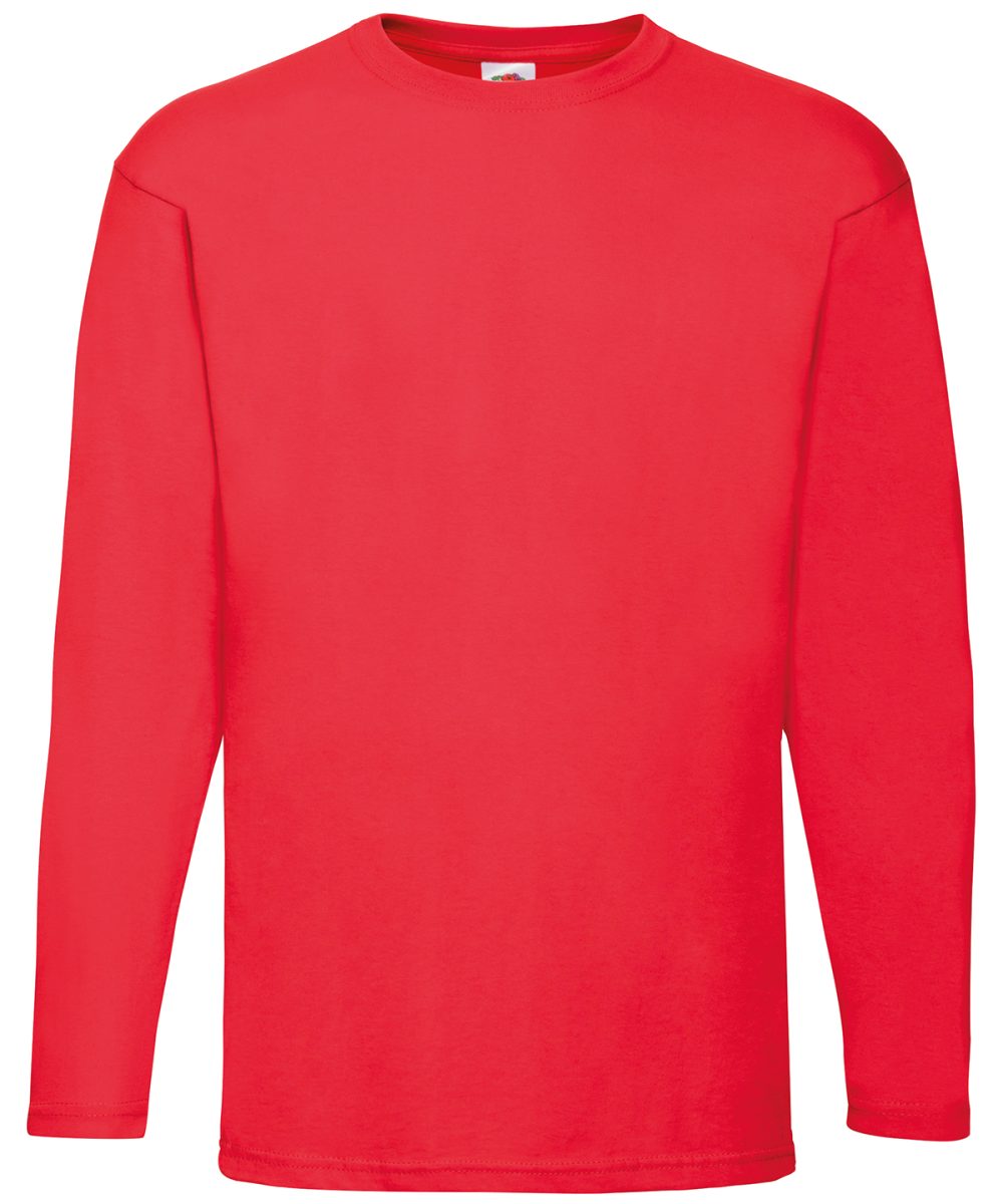 Red Valueweight long sleeve T