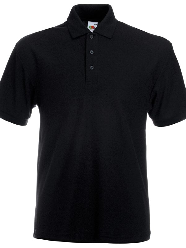 Black* Heavyweight 65/35 polo