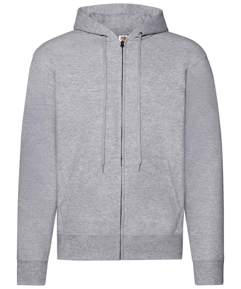 Heather Grey*† Classic 80/20 hooded sweatshirt jacket