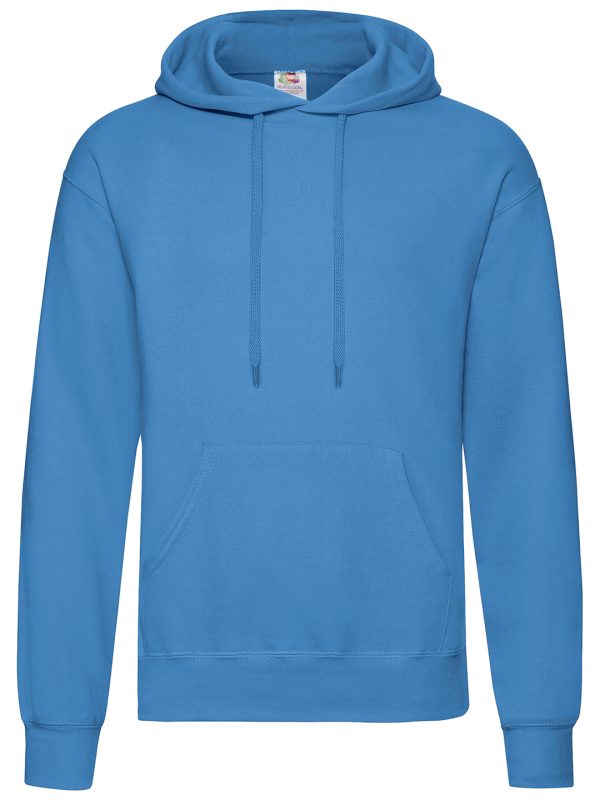 Azure Blue Classic 80/20 hooded sweatshirt