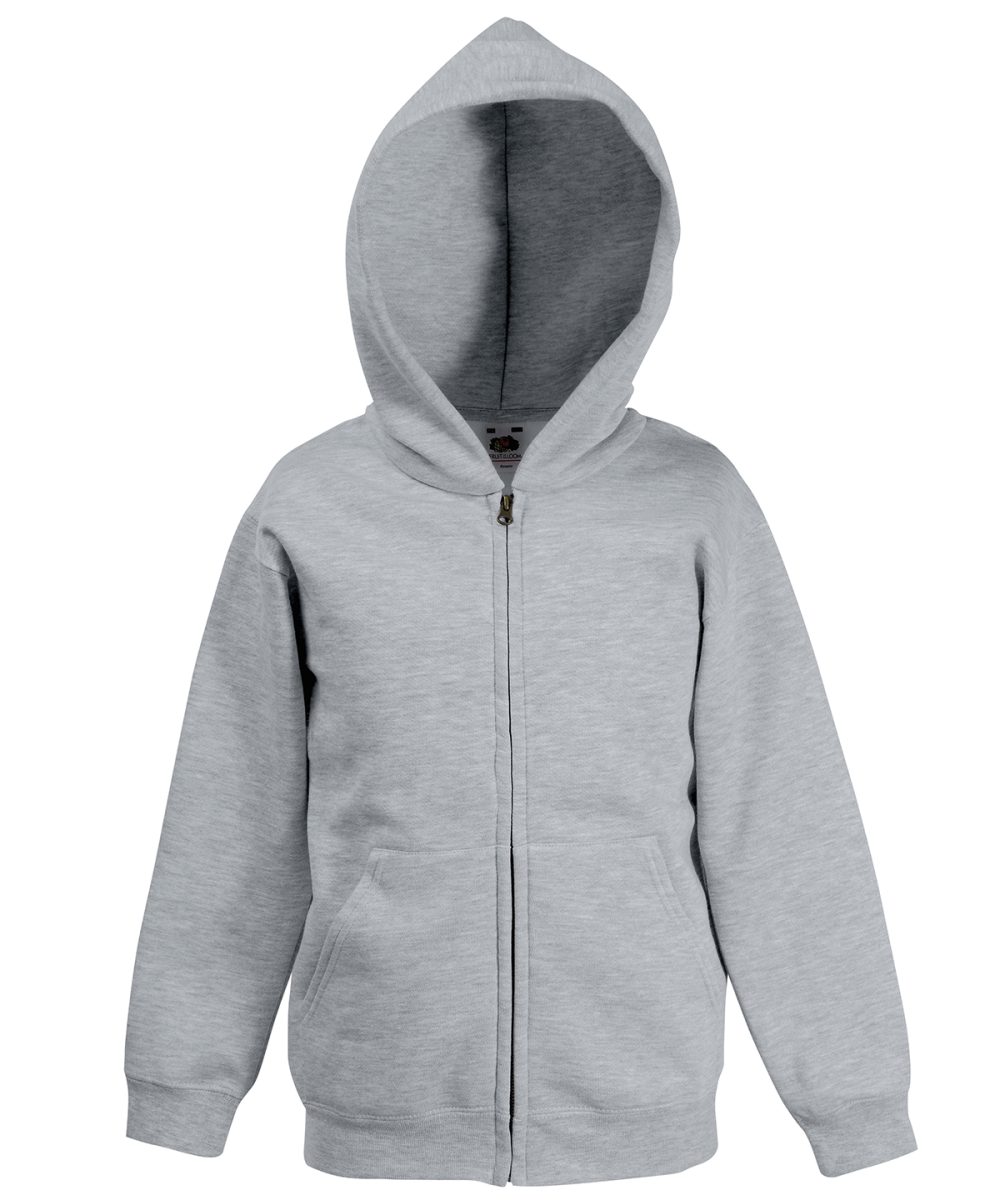 Heather Grey Kids classic hooded sweatshirt jacket