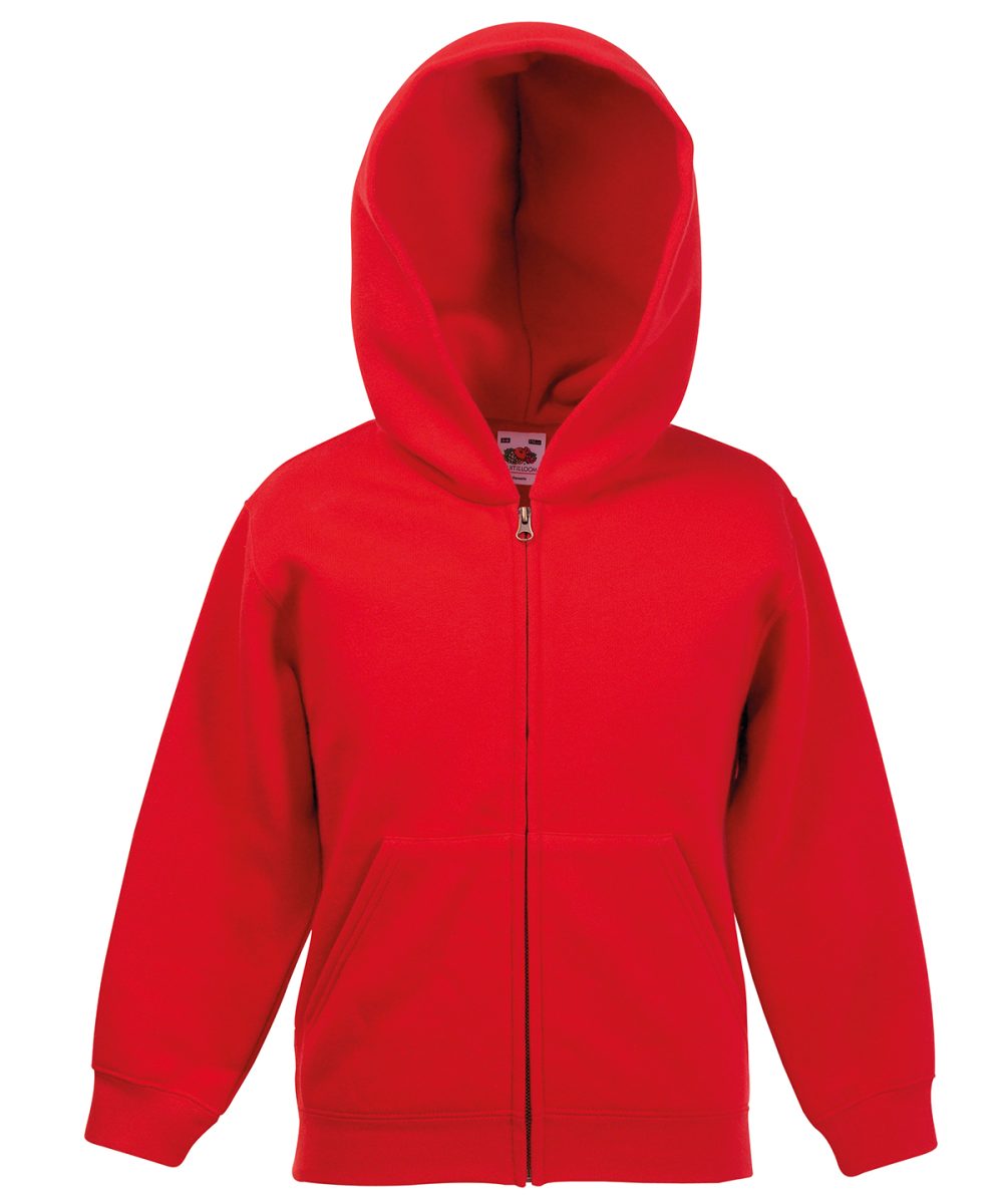 Red Kids classic hooded sweatshirt jacket