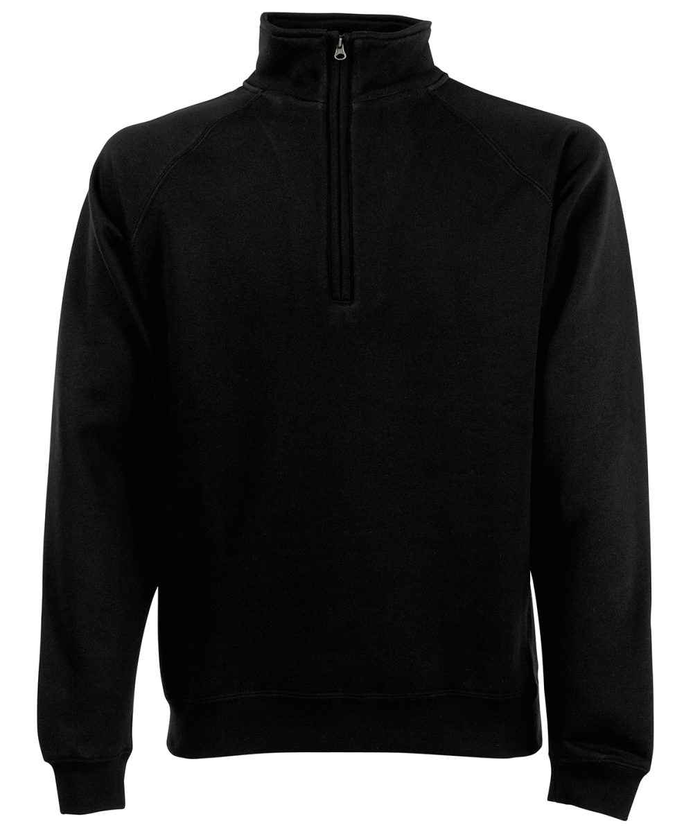 Black* Classic 80/20 zip neck sweatshirt