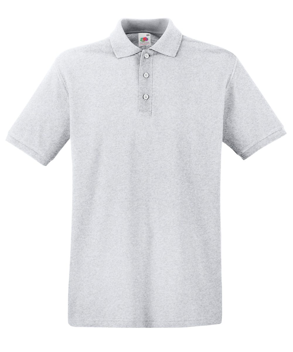 Heather Grey Premium polo