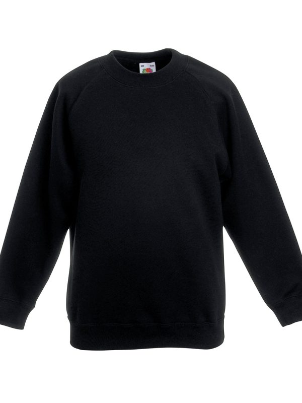 Black Kids classic raglan sweatshirt