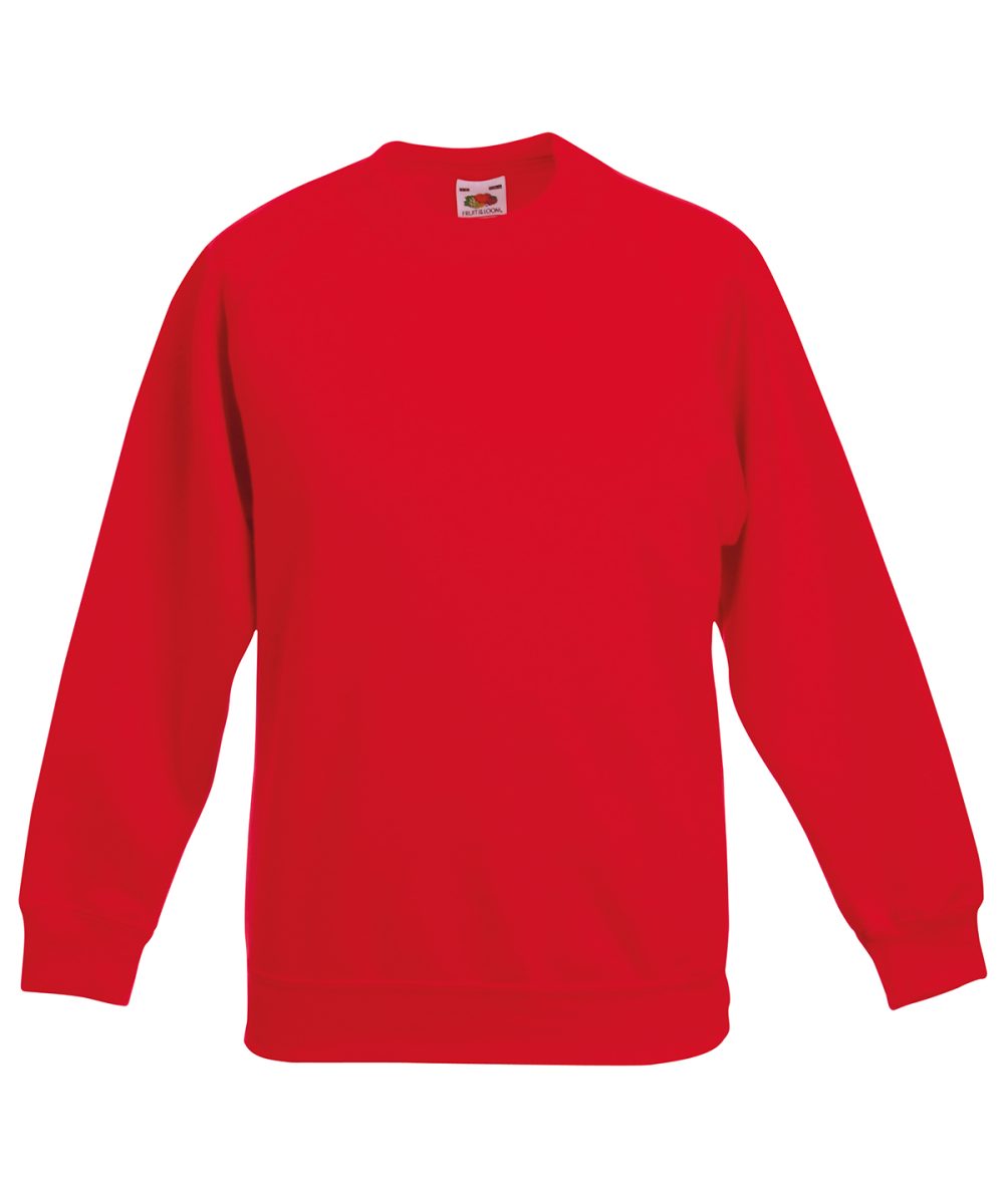 Red Kids classic raglan sweatshirt