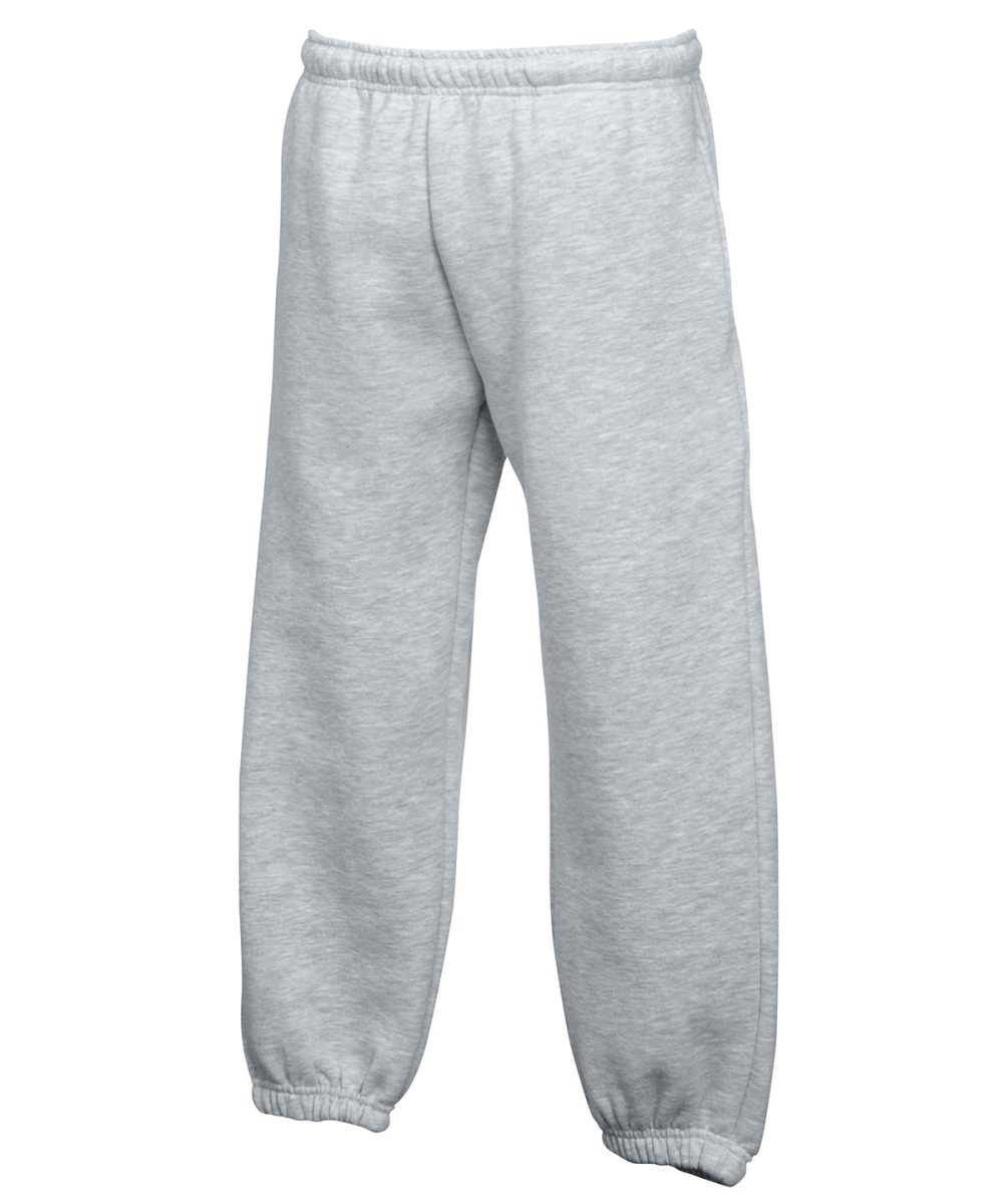 Heather Grey Kids classic elasticated cuff jog pants