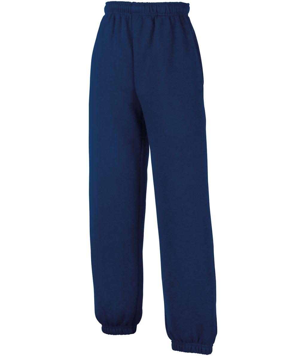 Navy Kids classic elasticated cuff jog pants