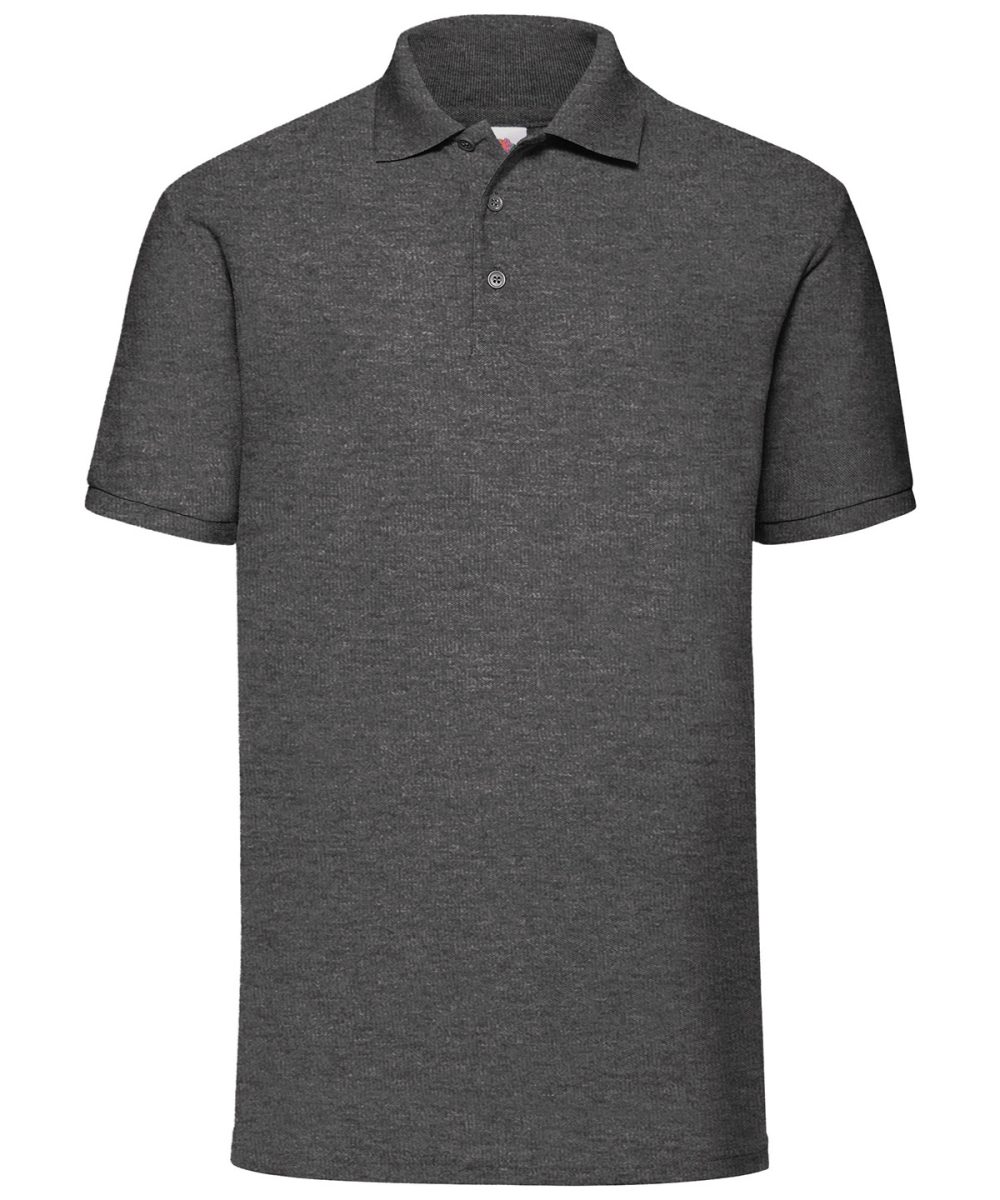 Dark Heather Grey 65/35 Polo