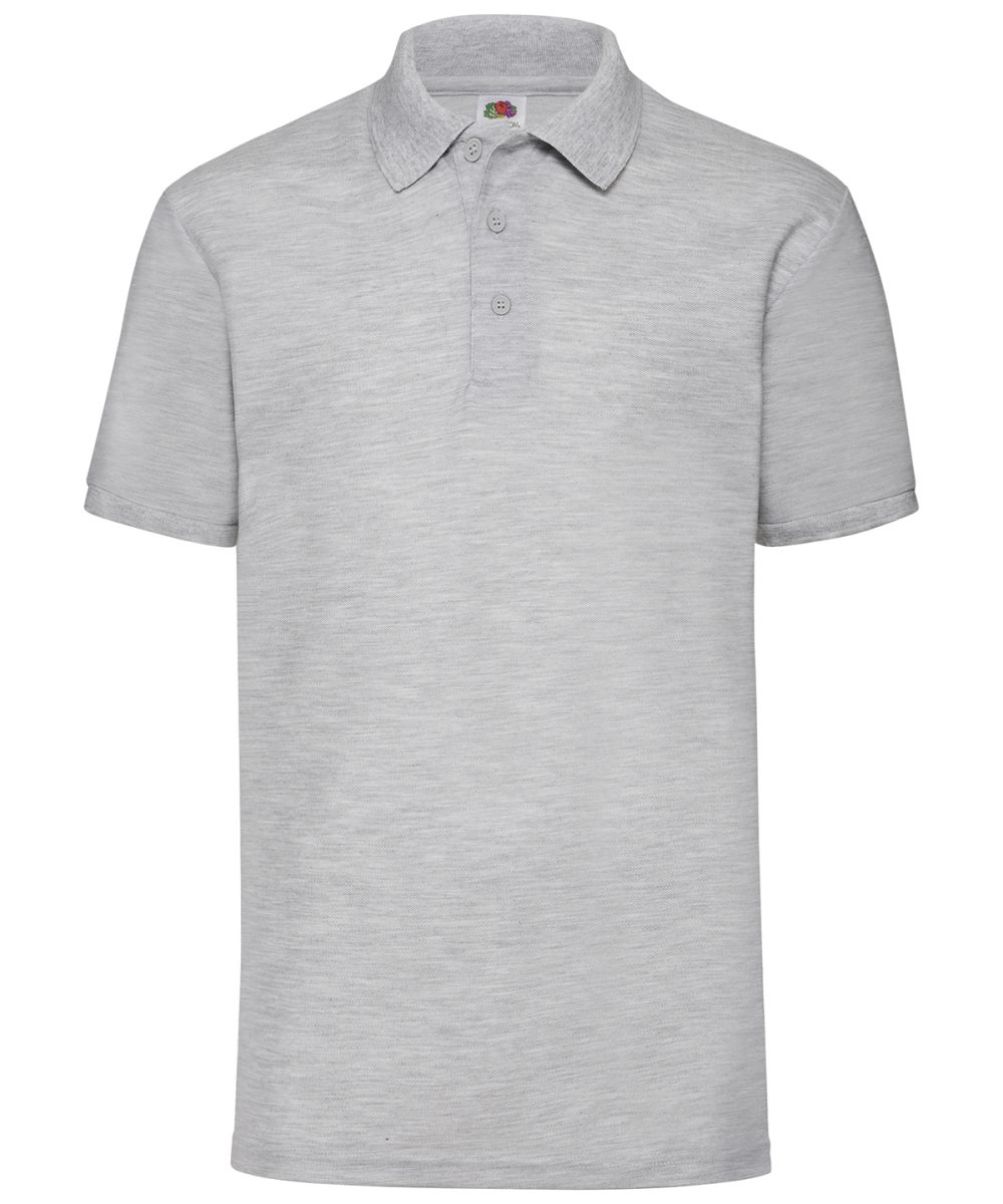 Heather Grey* 65/35 Polo