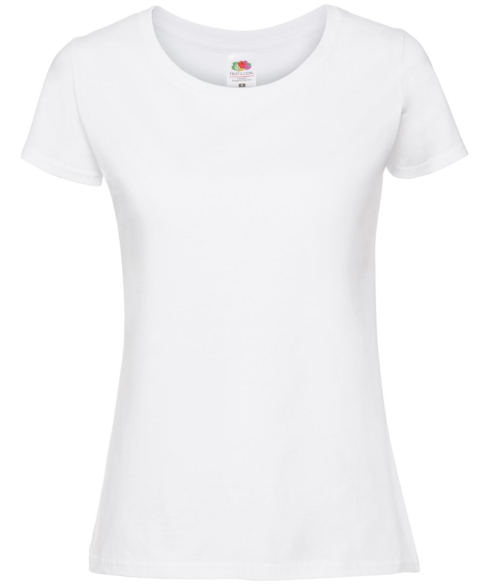 White Women's Iconic 195 ringspun premium t-shirt