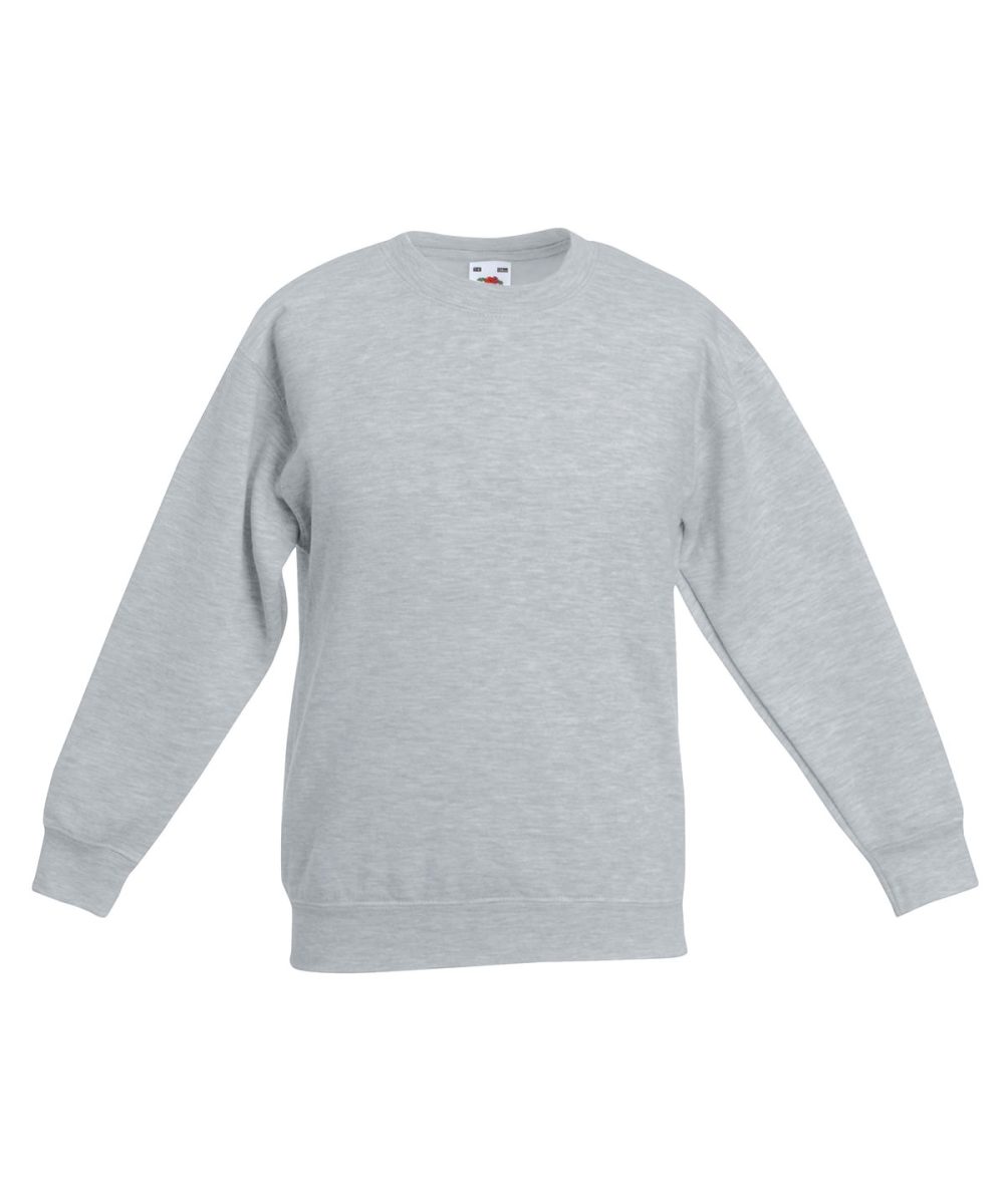 Heather Grey Kids premium set-in sweatshirt