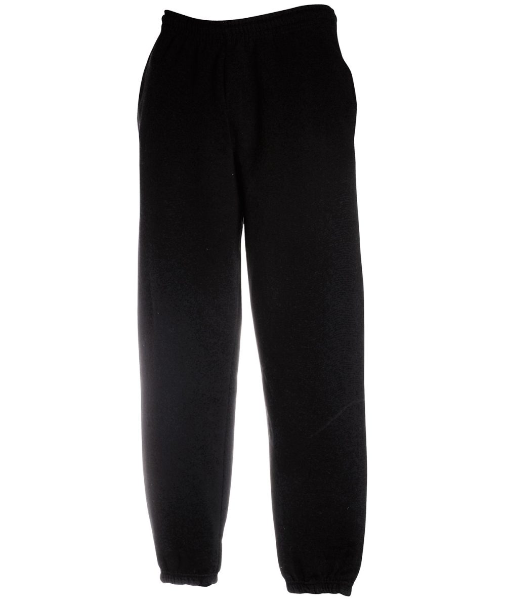 Black Premium 70/30 elasticated sweatpants