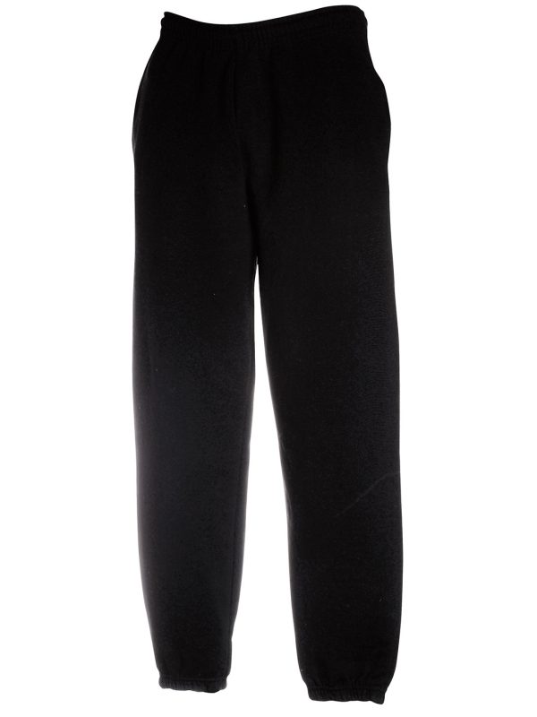 Black Premium 70/30 elasticated sweatpants