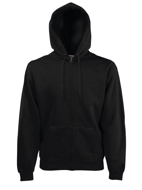 Black* Premium 70/30 hooded sweatshirt jacket