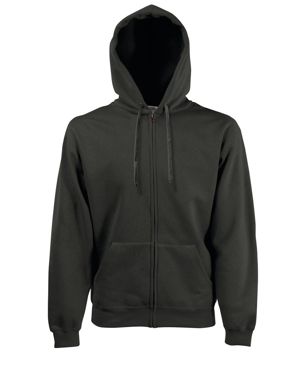 Charcoal* Premium 70/30 hooded sweatshirt jacket