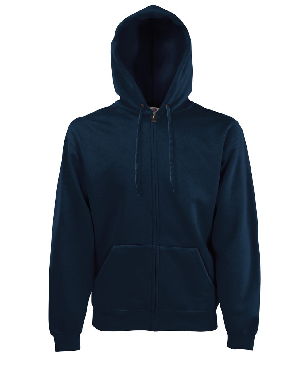 Deep Navy* Premium 70/30 hooded sweatshirt jacket