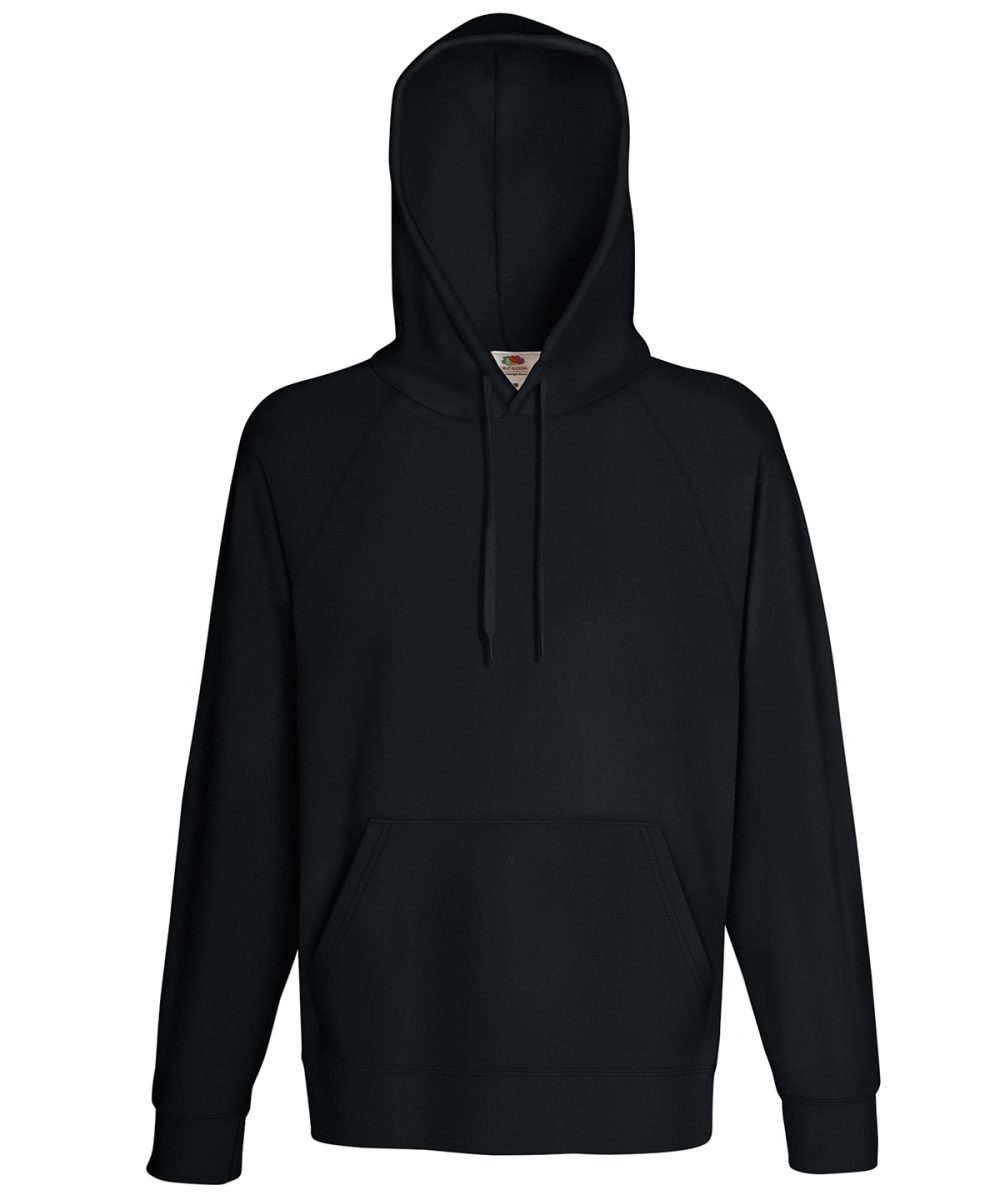 Black Lightweight hooded sweatshirt