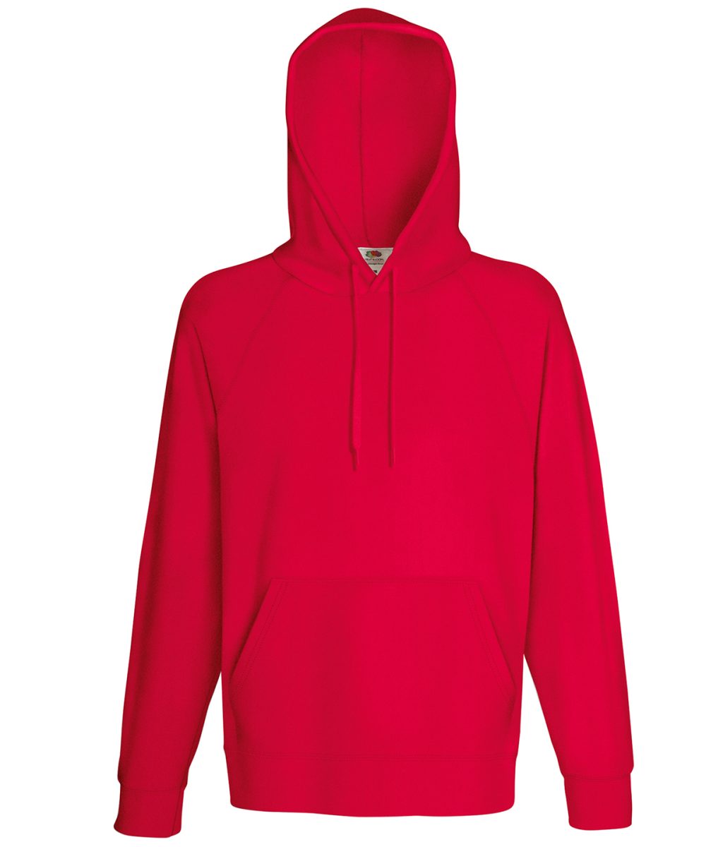 Red Lightweight hooded sweatshirt