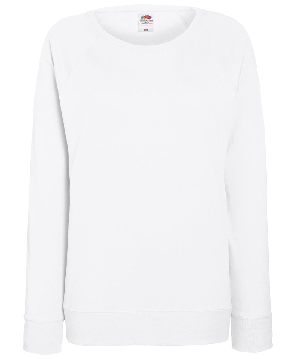 White Women's lightweight raglan sweatshirt