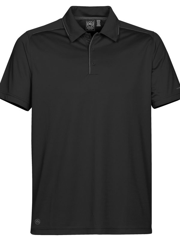 Black/Graphite H2X Inertia performance polo