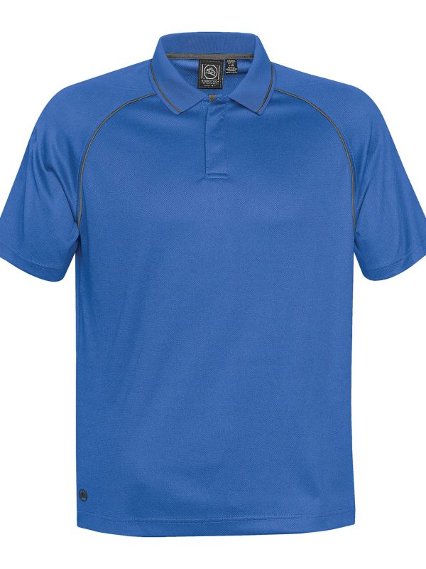 Azure Blue Tritium performance polo