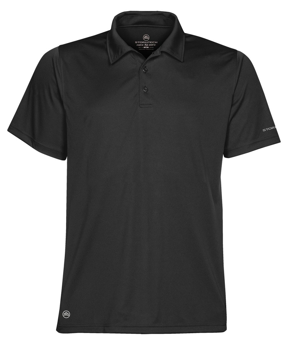 Black Sports performance polo