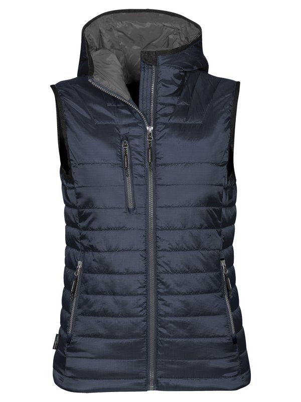 Navy/Charcoal Women's Gravity thermal vest