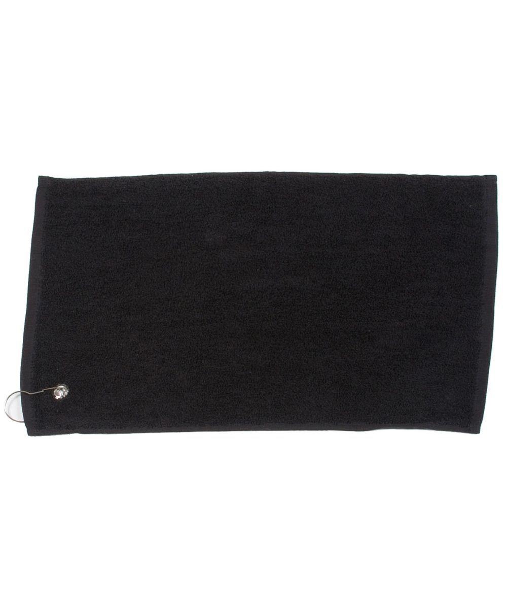 Black Luxury range golf towel