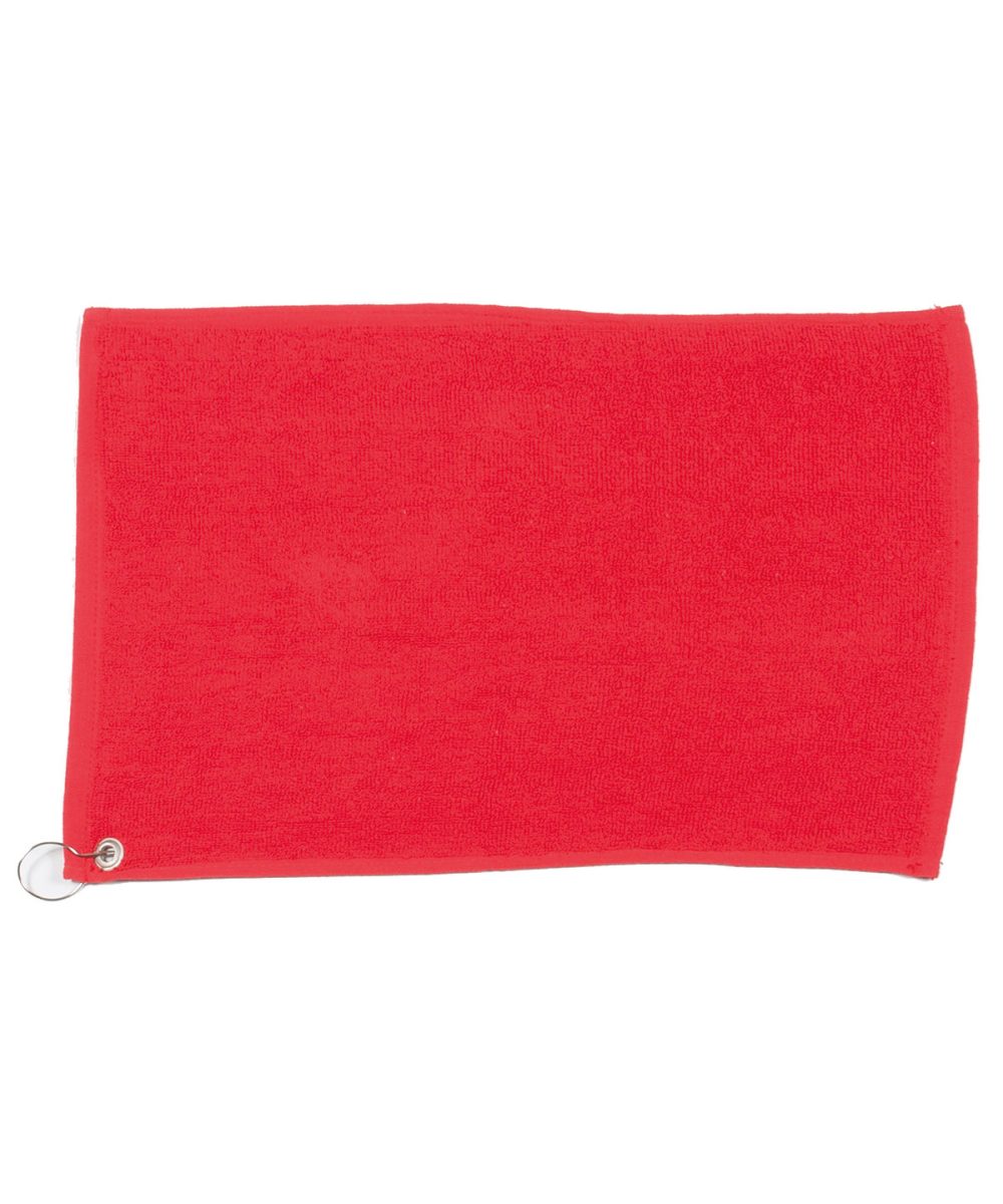 Red Luxury range golf towel