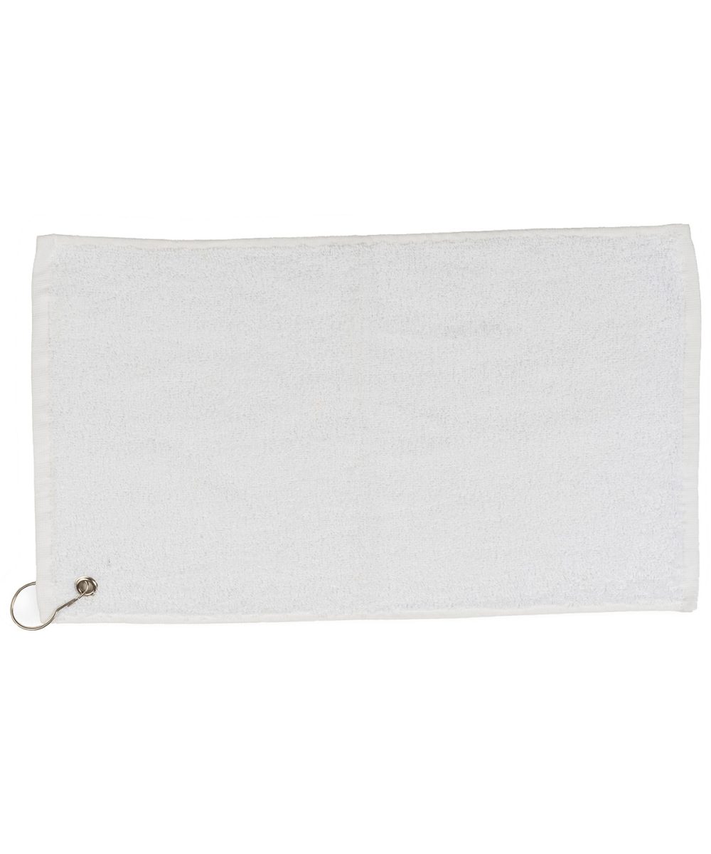 White Luxury range golf towel