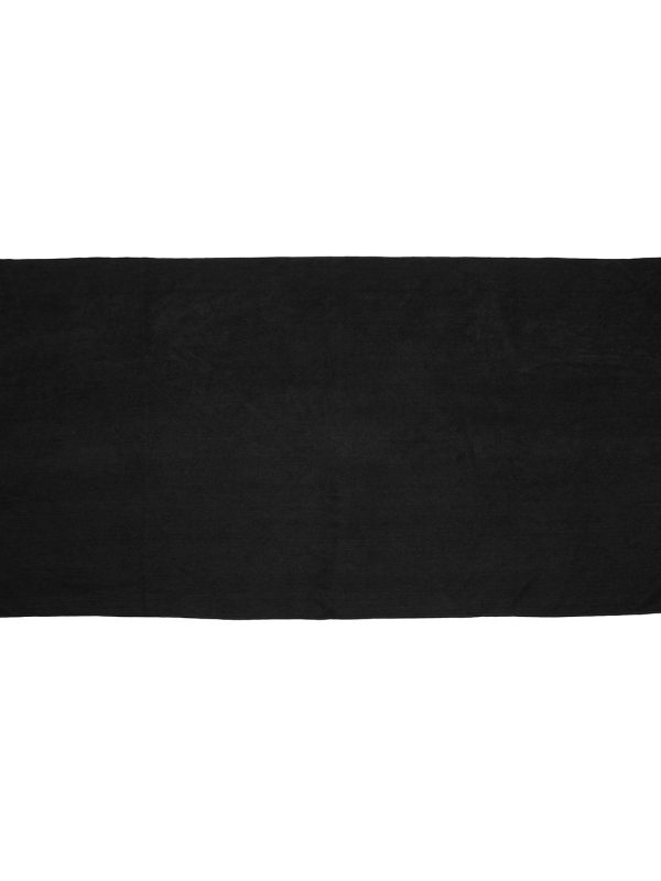 Black Microfibre guest towel