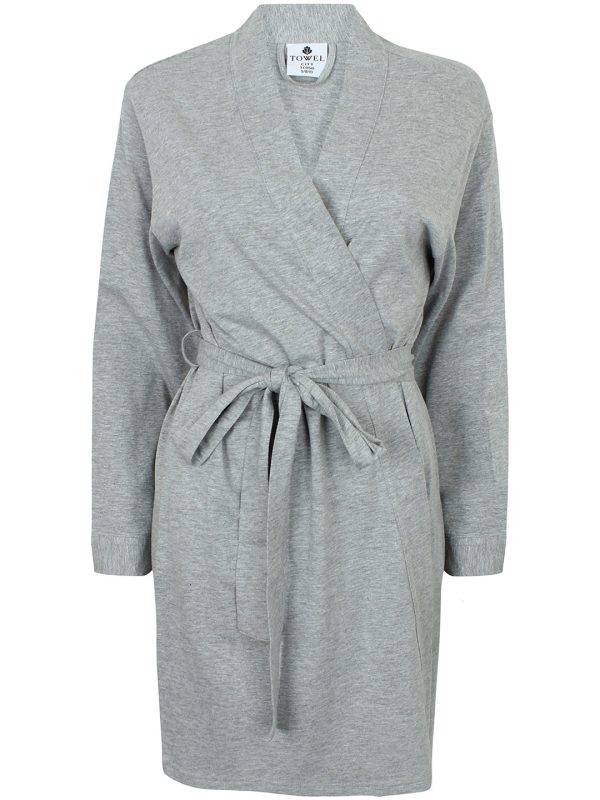 Heather Grey Women's wrap robe