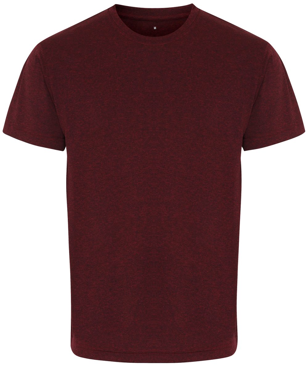 Burgundy/ Black Melange TriDri® performance t-shirt