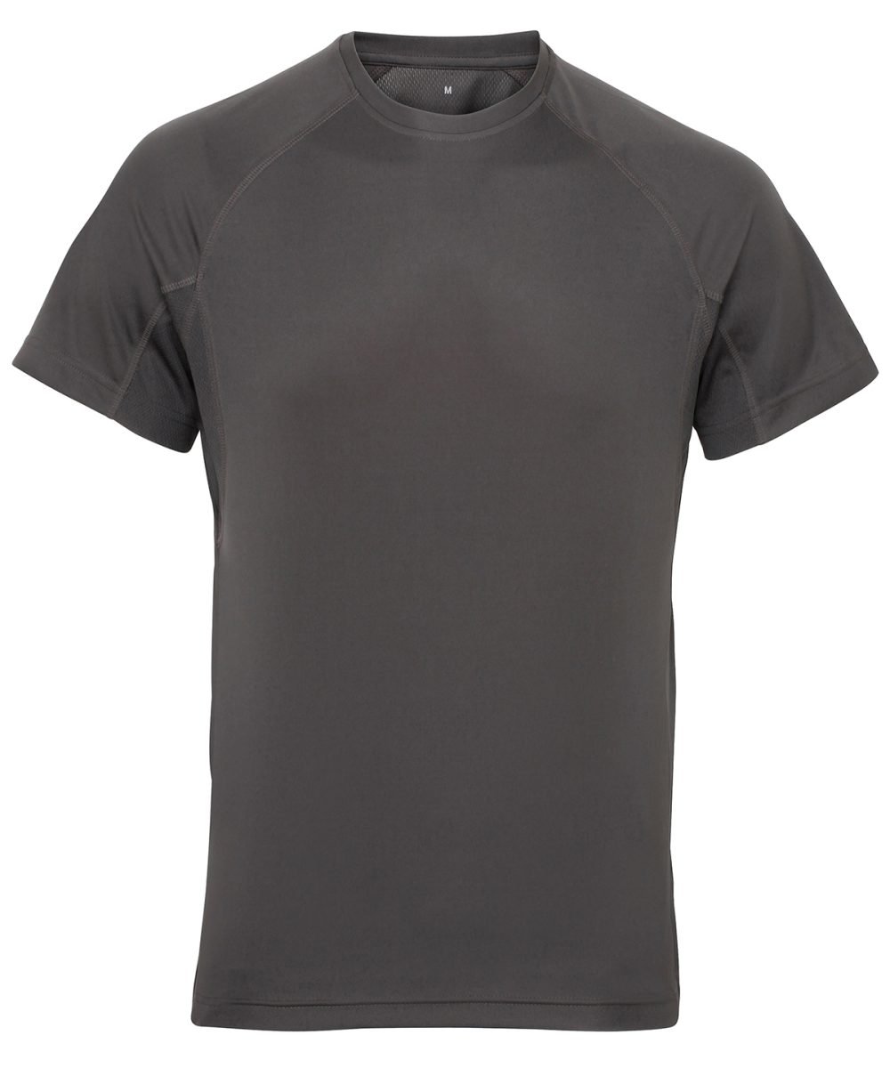 Charcoal TriDri® panelled tech tee