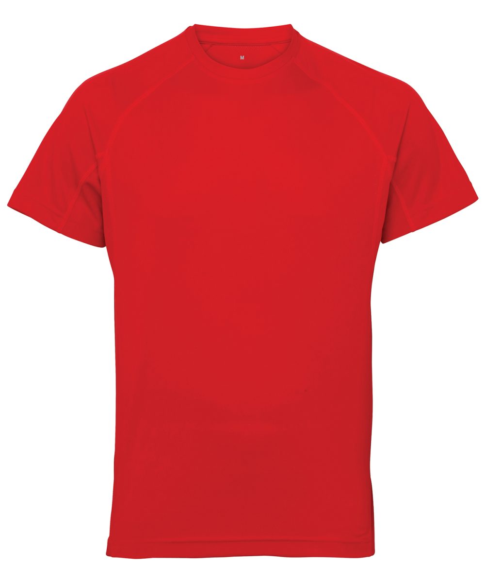 Fire Red TriDri® panelled tech tee