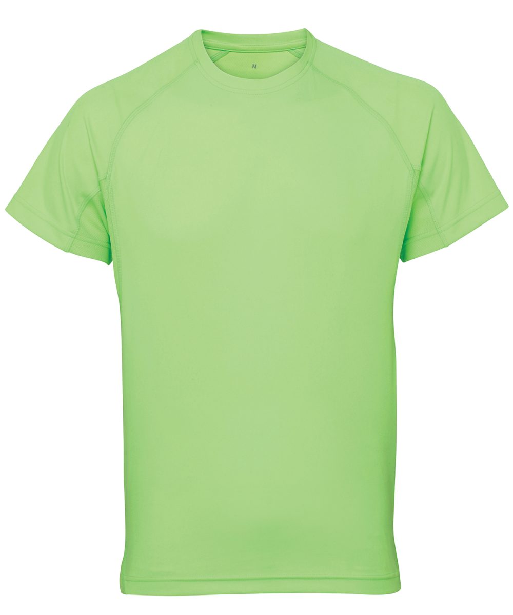 Lightning Green TriDri® panelled tech tee