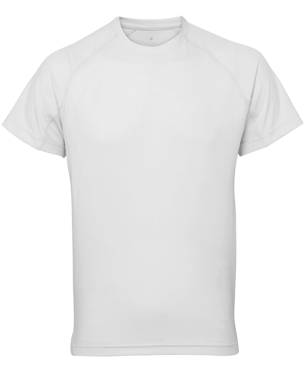 White TriDri® panelled tech tee