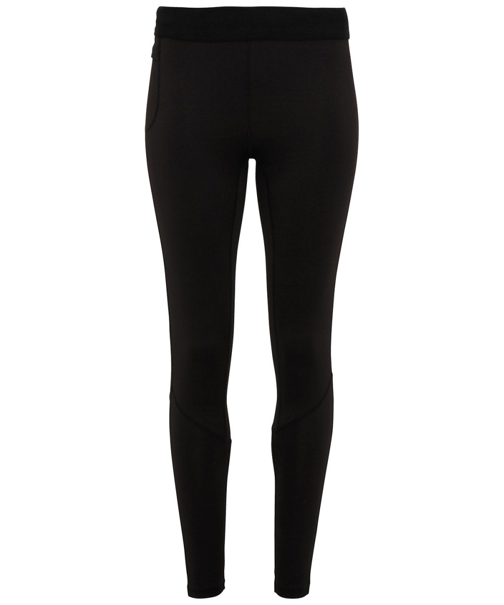 Black TriDri® training leggings