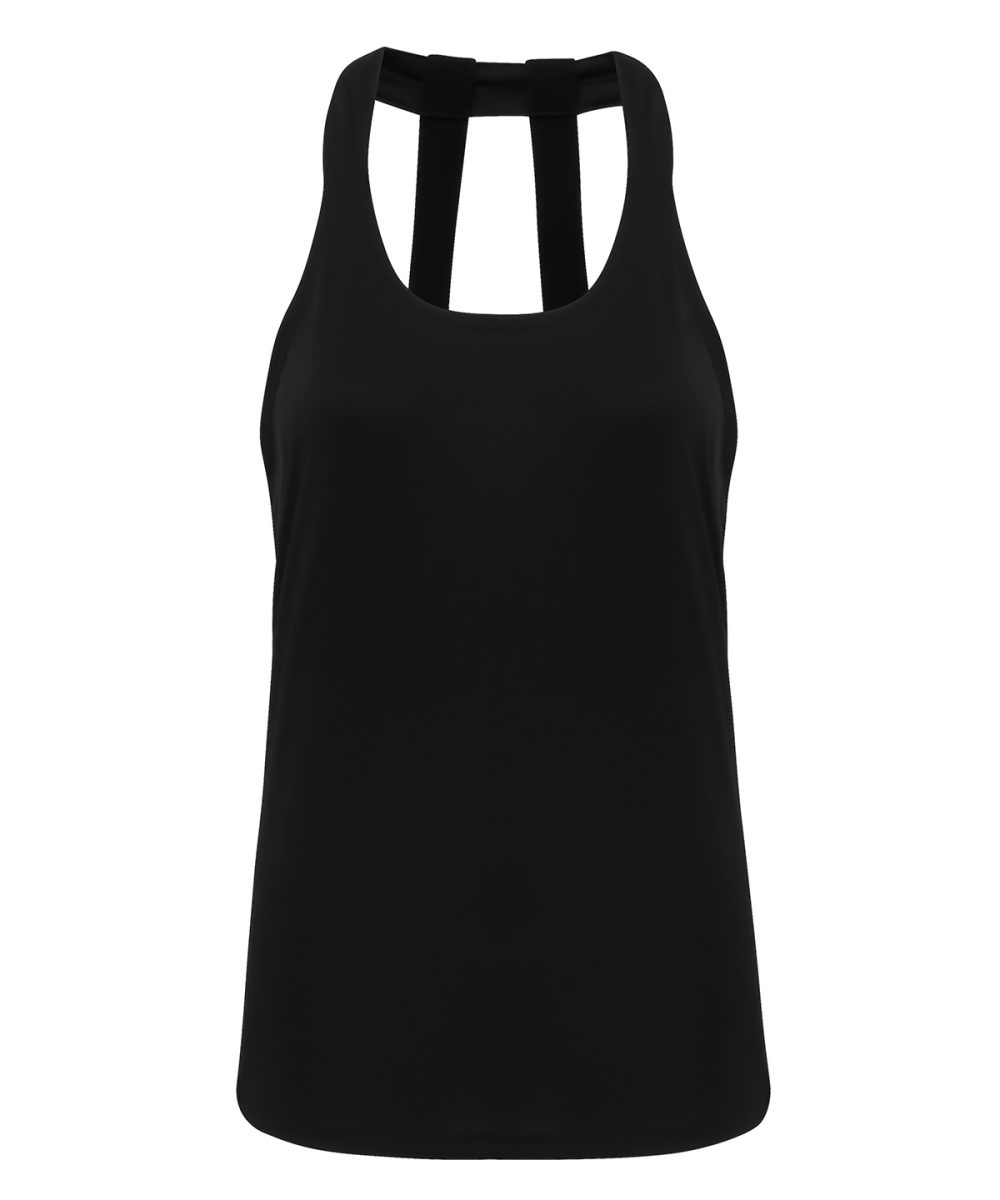 Black Women's TriDri® double strap back vest