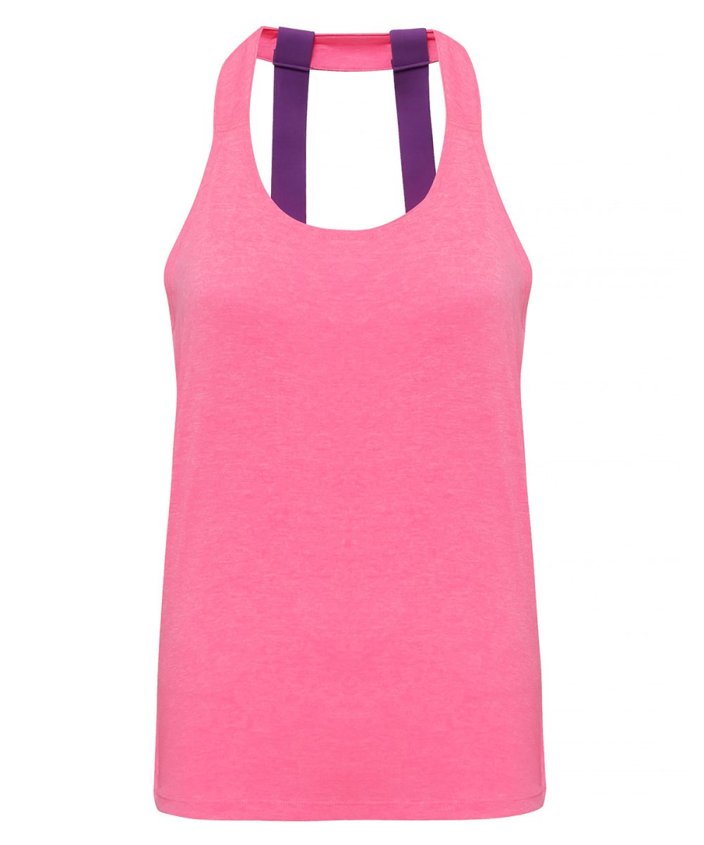 Lightning Pink Melange Women's TriDri® double strap back vest