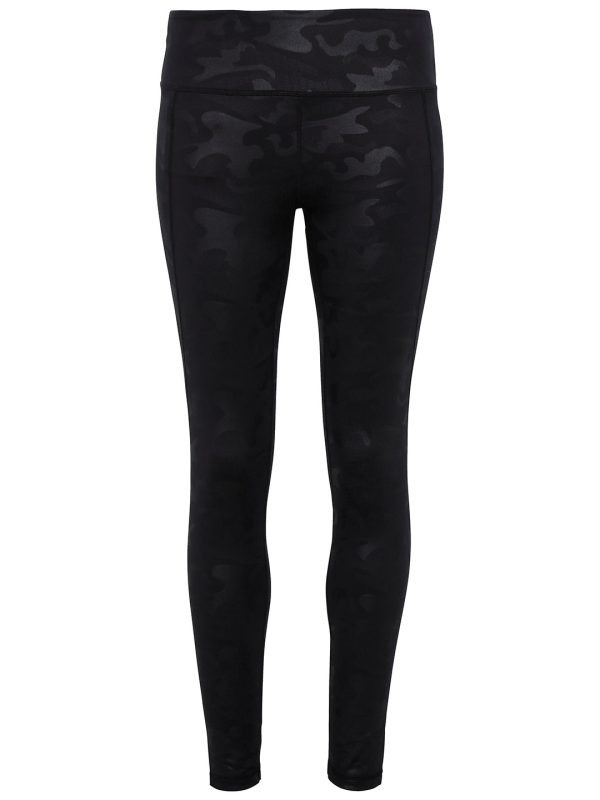 Black Camo Women's TriDri® performance camo leggings full-length